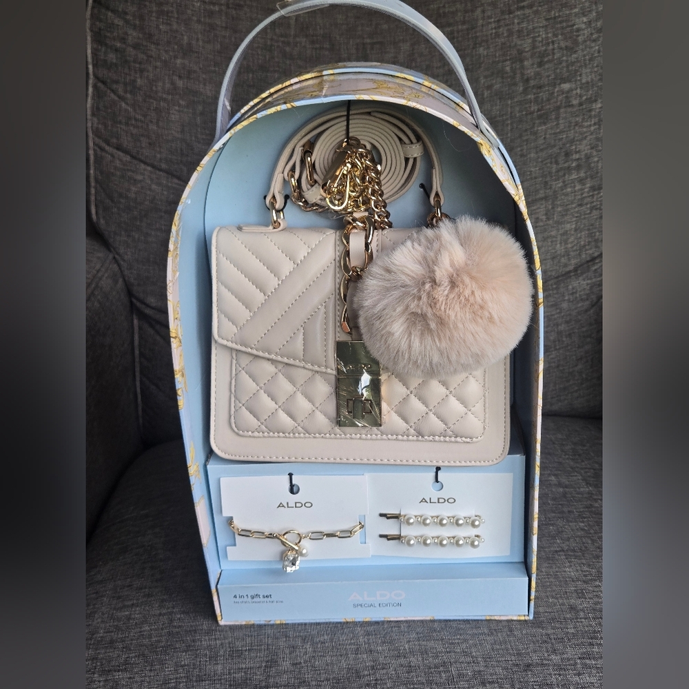ALDO Limited Edition Crossbody Bag Chic & Versatile Bag 4 in ONE gift set.